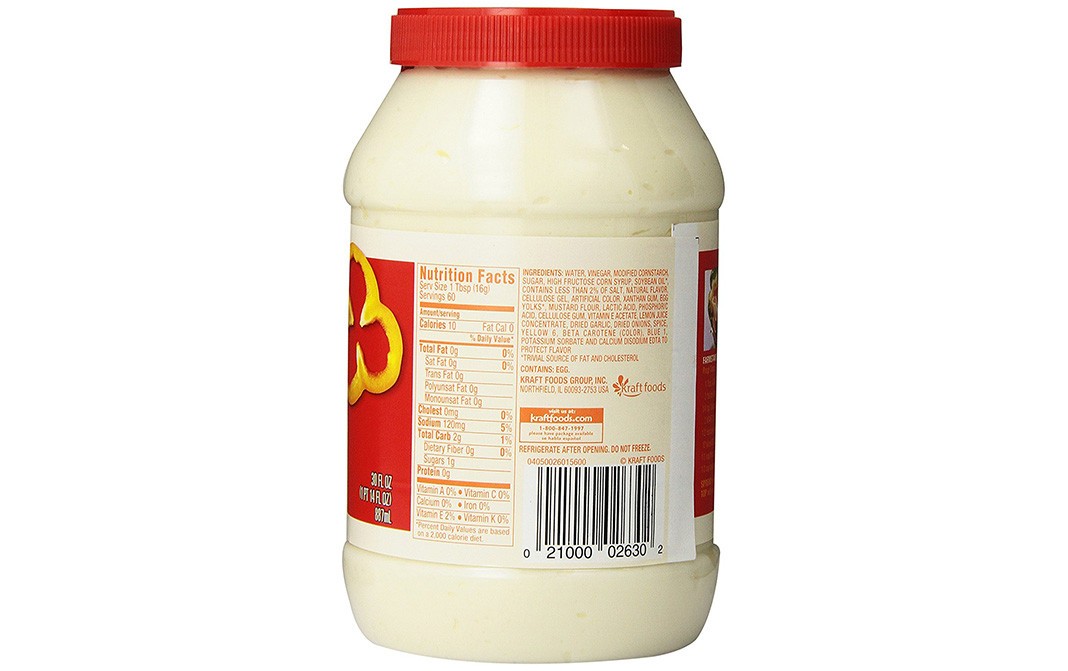 Kraft Mayo Fat Free    Plastic Jar  887 millilitre